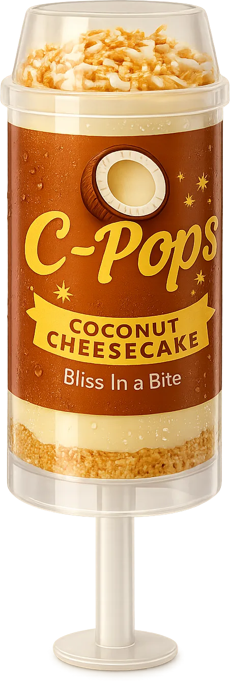 C-Pops Coconut Cheesecake cheesecake push-pop