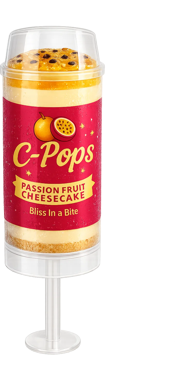 C-Pops Passion Fruit Cheesecake cheesecake push-pop