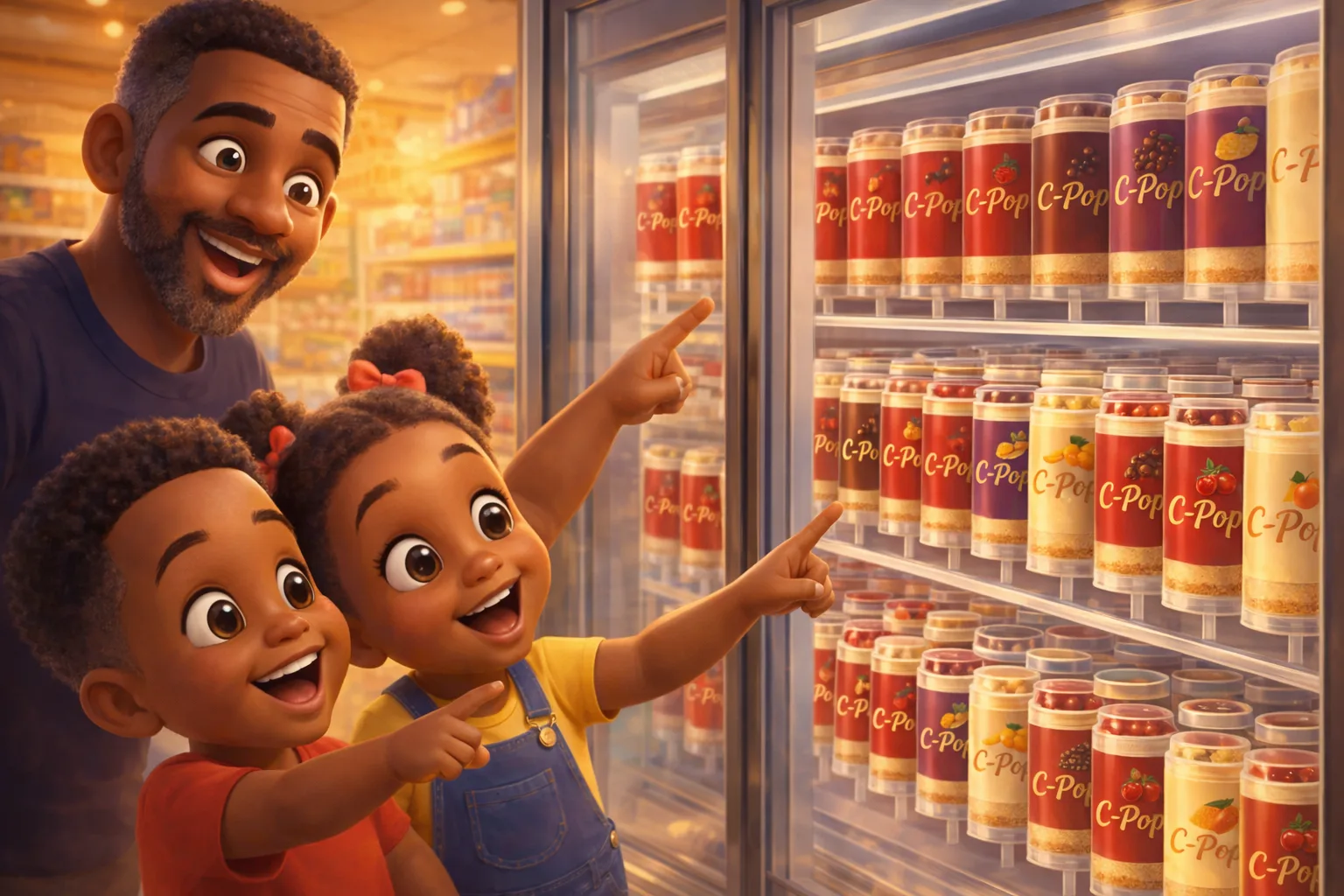 C-Pops in a Saint Lucian supermarket